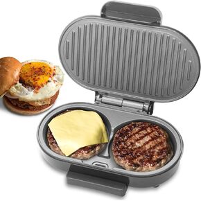 FineMade Electric Mini Pocket Pie Maker Machine with Crust Cutter, Pocket Pie Iron Press with Non Stick Surface, Ideal for Hot Chicken Pockets Pizza Pockets Grilled Cheese Sandwiches and More