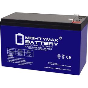 Mighty Max Battery ML9-12GEL - 12 Volt 9 AH, Gel Type, F2 Terminal, Rechargeable SLA AGM Battery