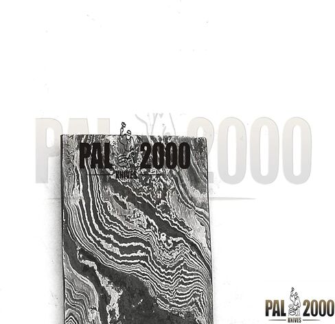 PAL 2000 KNIVES 9935 دمشق الصلب 10 × 5 بوصة شفرة فارغة مصنوعة يدويًا - حجم البار 10 × 5 × 5 مم in Kuwait