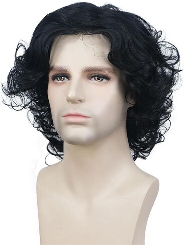 Aimole Blonde Straight Wig Synthetic Hair For Men Cosplay Halloween Medium Long Wigs in Saudi Arabia