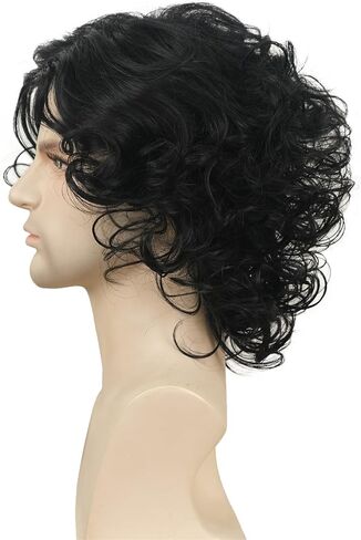 Aimole Blonde Straight Wig Synthetic Hair For Men Cosplay Halloween Medium Long Wigs in Saudi Arabia