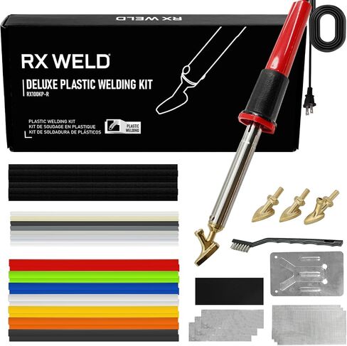 RX WELD Plastic Welding Kit,100W Plastic Welder,Plastic Repair Kit for Automotive Car Bumper in Saudi Arabia
