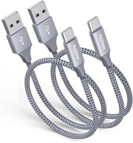 USB C Cable [3.3ft, 2-Pack] USB A to Type C Charger Cable Premium Nylon 3A Fast Charge for iPhone 16/16 Pro/16 Plus/16 Max Plus and More in Kuwait