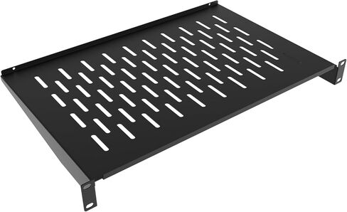 2U Server Rack Shelf 19-Inch Universal Vented Rack Mount Cantilever Server Cabinet Shelf Duty Steel - Weight Capacity 50lb/23kg 14" Deep，Black in Saudi Arabia