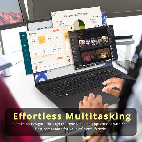 LG Gram 17Z95P-K كمبيوتر محمول 17 بوصة IPS WQXGA منصة Intel Evo Core i7-1195G7، ذاكرة 16 جيجابايت، 512 جيجابايت M.2 NVMe SSD، Intel Iris Xe Graphics، Wi-Fi 6، Windows 11 Home، لوحة مفاتيح بإضاءة خلفية، معرف بصمة الإصبع، أسود in Saudi Arabia