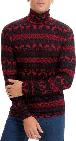 LE VONFORT Mens Turtleneck Long Sleeve T Shirts Slim Fit Thermal Undershirt Lightweight Pullover in Saudi Arabia