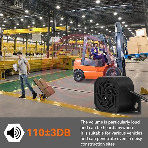 735 Back-up Alarm 12V-48V 110dB IP67 Waterproof Dust-Proof Reversing Warning Alarm with Super Loud Beeper Tone for Truck Van Forklift Car Lorry Agricultural Vehicles in Kuwait