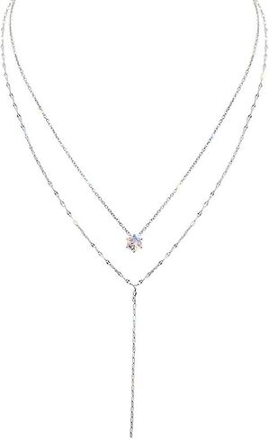Buyongwant Irregular Long Necklace Y2k Cool Style Geometric Ball Pendant Adjustable Necklace for Women's Jewelry Gifts 23.6 Inch in Saudi Arabia