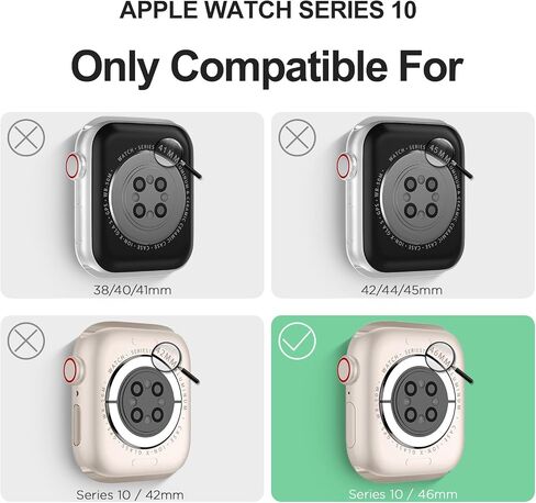 DABAOZA Compatible for Clear Apple Watch Band 41mm 40mm 38mm GlitterPink | Women Men,Glitter Bling TPU Sport Jelly with Bumper Case Strap,for iWatch SE Series 9 8 7 6 5 4 3 2 1,41/40/38mm GlitterPink in Kuwait