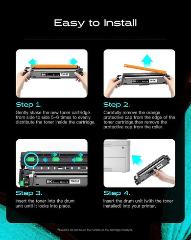 (High Yield) 069 Toner Cartridge Set MF753Cdw MF751Cdw - 4 Pack 069H Toner Compatible with Canon Color imageCLASS MF753cdw MF751Cdw MF752Cdw LBP674Cdw LBP673Cdw Printers in Saudi Arabia