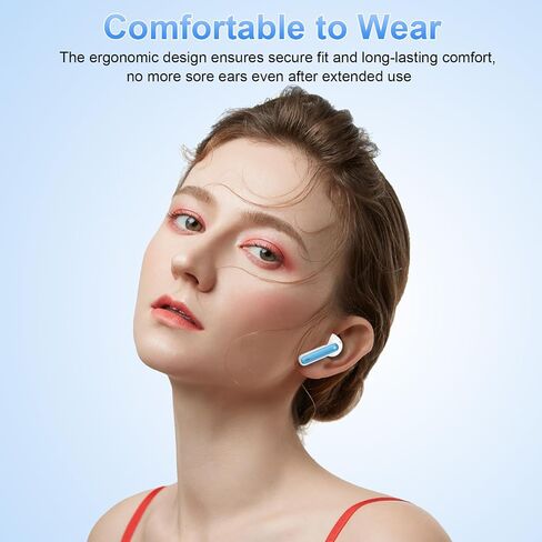 Wireless Earbuds, Bluetooth 5.3 Headphones in Ear with 4 ENC Noise Cancelling Mic, HiFi Stereo Deep Bass Wireless Earphones 40H Playtime, in-Ear Earbud Bluetooth Dual LED Display IP7 Waterproof, USB-C in Saudi Arabia