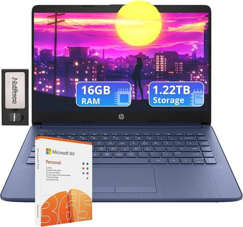 HP Stream 14-Inch Laptop, Intel Celeron N4000, 4 GB RAM, 64 GB eMMC, Windows 10 Home in S Mode (14-cb159nr, Jet Black) in Saudi Arabia