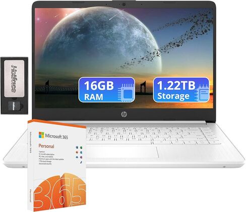 HP Stream 14-Inch Laptop, Intel Celeron N4000, 4 GB RAM, 64 GB eMMC, Windows 10 Home in S Mode (14-cb159nr, Jet Black) in Saudi Arabia
