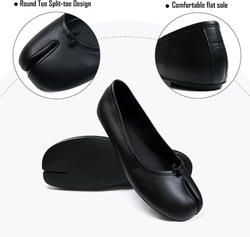 VBDB Tabi Ballet Flats Shoes for Women Rounde Toe Wide Width Split Toe Low Heel Comfortable Flats Shoes in Saudi Arabia