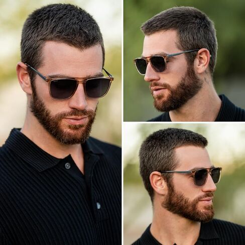 WearMe Pro Premium Polarized Double Bar Sunglasses for Men and Women UVA and UVB in Kuwait
