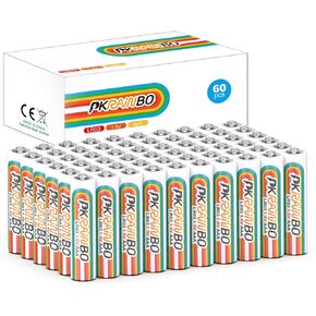 AA Batteries 60PACK, LR6 1.5V Double A Batteries High Performance Disposable for Alarm Clock, Xbox Controller, Household Batteries