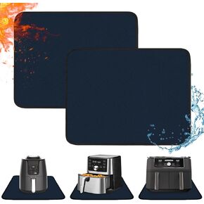 Amerbro Heat Resistant Mat for Air Fryer - 15x18 in Heat Resistant Mats for Countertop - Kitchen Countertop Protector Appliance Slider Mat for Air Fryer, Coffee Maker, Stand Mixer, Toaster, Oven 2PCS