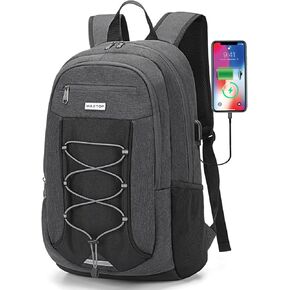 حقيبة ظهر للكمبيوتر المحمول من MAXTOP، حقائب ظهر للكمبيوتر المحمول مع منفذ شحن USB، حقيبة كتب جامعية تناسب أجهزة الكمبيوتر المحمول حتى 16 بوصة
