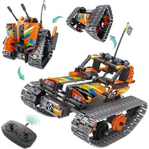 LECPOP STEM Toy Building Sets for Kids Ages 8-12, 5-in-1 Remote & APP Construction Blocks Engineering Excavator/Robot, Educational DIY Erector Sets for Boys and Girls (430 Pcs)