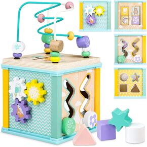Busy Board for Toddlers Montessori Sensory Board Travel Toys Airplane Activities Road Trip Toys Learning Educational Activity Board Gift for Babies Boy & Girl
