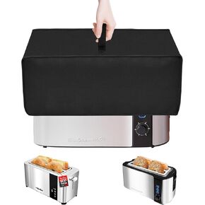 Toaster Cover Heavy Duty Waterproof Heat-Resistant Dust-proof Protective Cover Case for Mueller UltraToast Toaster 4 Slice/Elite Gourmet ECT-3100 4 Slice Toaster(16.5"D X 7.9"W X 7.1"H)
