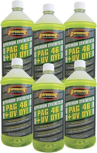 تي اس اي سوبر كوول زيت لزوجة P46-32D-6CP 46 PAG مع صبغة U/V، 32 اونصة، 6 عبوات in Saudi Arabia