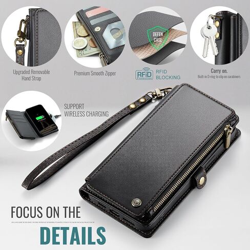 Defencase for Samsung Galaxy S21 FE Wallet Case with Card Holder, Wine Red in Saudi Arabia