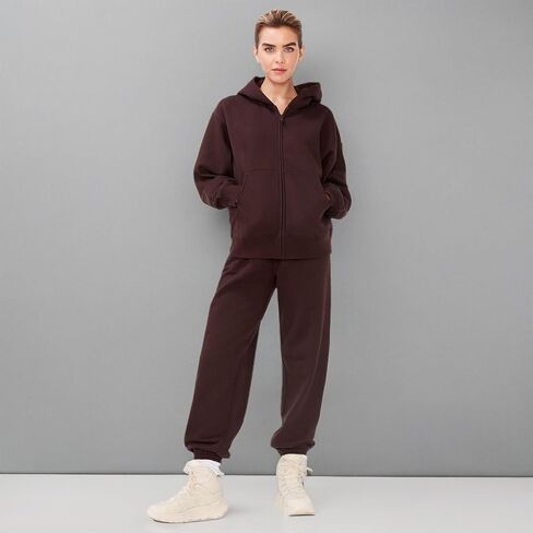 KUT & SO Womens Oversized Sweatpants – Premium Midweight Fleece Joggers – Cozy Loungewear Boyfriend Fit in Saudi Arabia