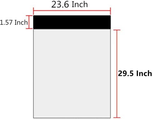 19.6 X 24 Inches White Poly Mailers,Large Self-Sealing Shipping Envelopes Plastic Packaging Bags 6 Pcs in Saudi Arabia