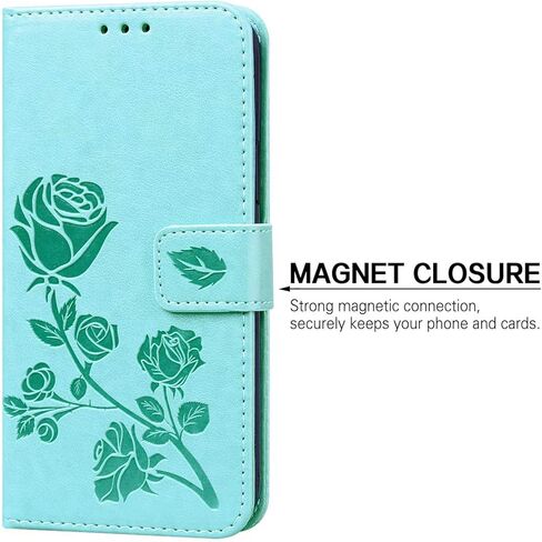 حافظة NB لهاتف iPhone SE 2020، حافظة iPhone 7 Flip، حافظة محفظة iPhone 8 زهرية للنساء والفتيات، حافظة iPhone SE 2022 جلدية مغناطيسية مع غطاء حامل بطاقة iPhone SE2020/7/8/SE2022 4.7 بوصة بني in Kuwait