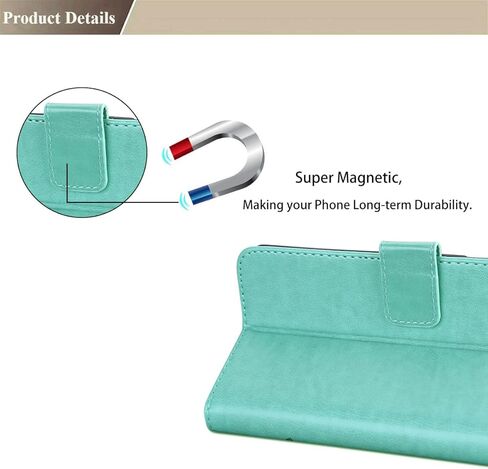 حافظة NB لهاتف iPhone SE 2020، حافظة iPhone 7 Flip، حافظة محفظة iPhone 8 زهرية للنساء والفتيات، حافظة iPhone SE 2022 جلدية مغناطيسية مع غطاء حامل بطاقة iPhone SE2020/7/8/SE2022 4.7 بوصة بني in Kuwait