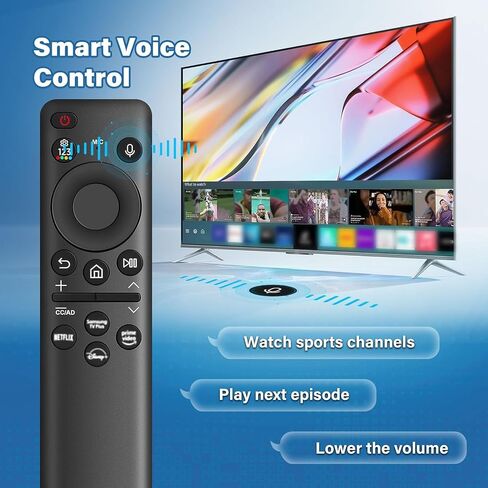 BN59-01432A Solar Voice Remote Replacement for Samsung TV Smart, Universal Remote Control Bluetooth Replacement with USB-C Charging Compatible with Samsung TV 2023 QLED Models - White in Kuwait