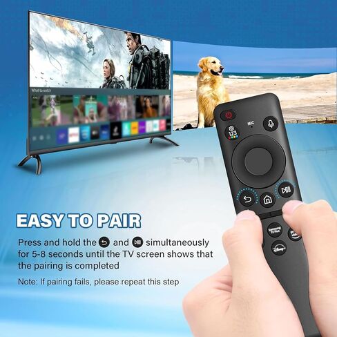 BN59-01432A Solar Voice Remote Replacement for Samsung TV Smart, Universal Remote Control Bluetooth Replacement with USB-C Charging Compatible with Samsung TV 2023 QLED Models - White in Kuwait