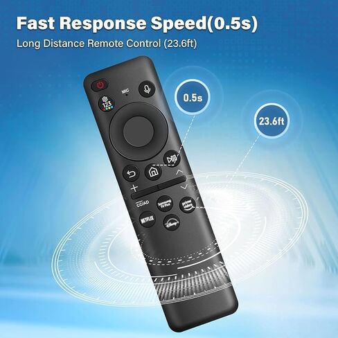 BN59-01432A Solar Voice Remote Replacement for Samsung TV Smart, Universal Remote Control Bluetooth Replacement with USB-C Charging Compatible with Samsung TV 2023 QLED Models - White in Kuwait