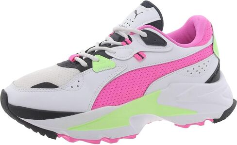 PUMA Girl's Orkid Neon Puma White/Luminous Pink/Fizzy Lime 9.5 B (M) in Saudi Arabia