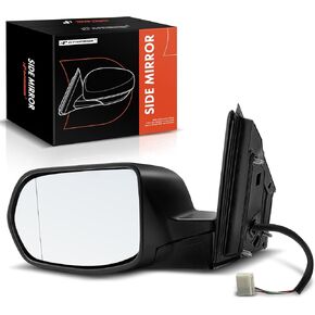 A-Premium Passenger Side Power Door Mirror - Compatible with Honda CR-V 2012 2013 2014 2015 2016 - Non-Heated Manual Folding Black Outside Rear View Mirror - Replace# 76200-T0A-A01