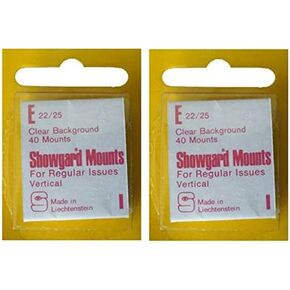 Stamp Mounts Black Background Precut Size E 22 x 25mm 400 Mounts in Kuwait