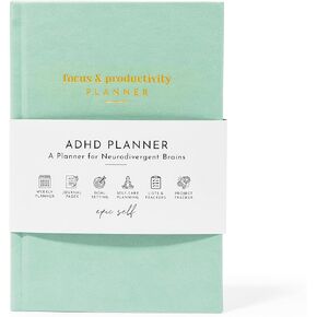 ADHD Planner for Adults: Focus and Productivity Planner - A planner for Neurodivergent Brains - Organization, Goal-Setting, and Time Management - Gift for Men and Women with ADHD
