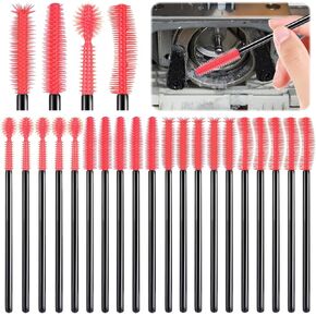 Sewing Machine Cleaning Brushes, Reusable Silicone Dense Bristles Clean Brush for Sewing Machine Internal and Spool Area, The Every Nook and Cranny Sewing Machine Cleaning Tools 20 PCS