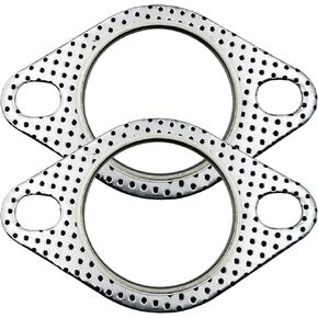 3-Pack High-Temperature Exhaust Donut Gaskets - Fireproof Flange Gaskets with 2 Bolt Holes (Sizes: 2", 2.25" and 2.5") in Kuwait