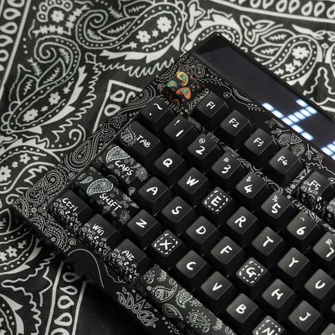 أغطية مفاتيح PBT بنسبة 90% - أغطية مفاتيح رخامية مصبوغة بسمك 1.8 مم، ملف تعريف الكرز، 140 مفتاحًا، مجموعة أغطية مفاتيح مخصصة شفافة لأغطية مفاتيح لوحة المفاتيح الميكانيكية in Kuwait