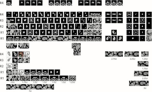 أغطية مفاتيح PBT بنسبة 90% - أغطية مفاتيح رخامية مصبوغة بسمك 1.8 مم، ملف تعريف الكرز، 140 مفتاحًا، مجموعة أغطية مفاتيح مخصصة شفافة لأغطية مفاتيح لوحة المفاتيح الميكانيكية in Kuwait