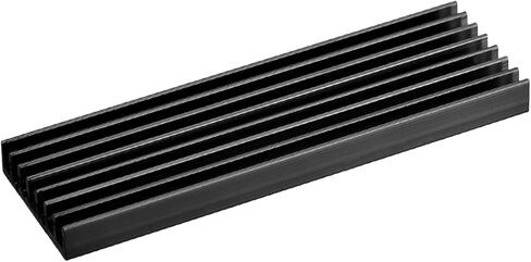 MECCANIXITY 1 Pack M.2 2280 Nvme SSD Heatsink Cooler مع وسادة حرارية من سبائك الألومنيوم بالوعة الحرارة للكمبيوتر المحمول، 70 × 22 × 3 مم، أسود in Saudi Arabia