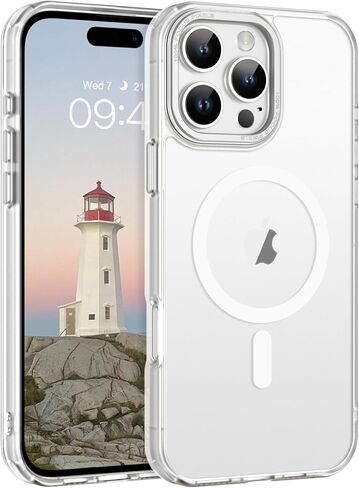 Telaso Magnetic for iPhone 16 Pro Max Case, iPhone 16 Pro Max Phone Case Compatible with Magsafe Translucent Matte Back Soft TPU Bumper Military Grade Protective iPhone 16 Pro Max Case, Dark Green in Kuwait