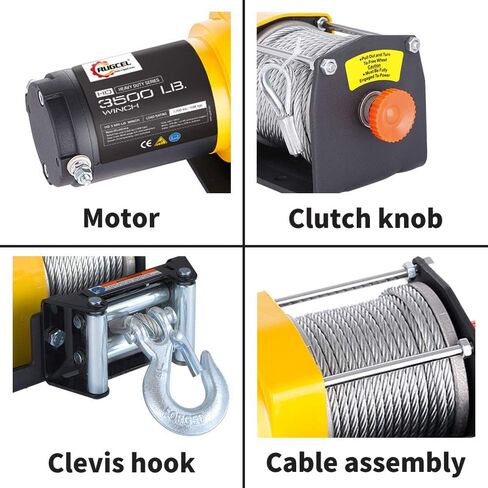 RUGCEL 2000-lb. ATV/UTV Electric Winch (2000winch) in Saudi Arabia