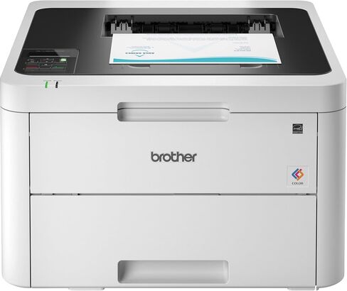 Brother HL-L3230CDW Compact Digital Color Printer Providing Laser Printer Quality Results with Wireless Printing and Duplex Printing, Amazon Dash Replenishment Ready, White in Kuwait
