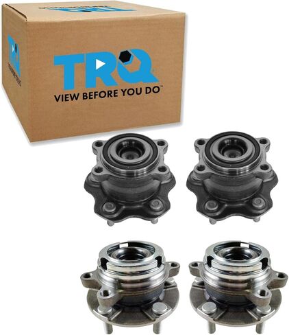 TRQ Front Wheel Hub Bearing Pair Set of 2 for Nissan Frontier Pathfinder in Saudi Arabia