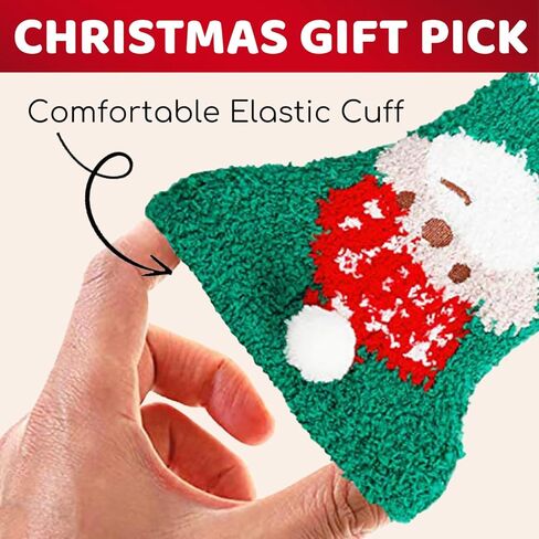 Zmart Fuzzy Animal Love Heart Pattern Socks for Women Girls Colorful Indoors Striped Fluffy Slipper Socks in Kuwait