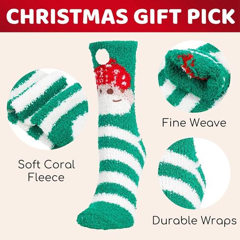 Zmart Fuzzy Animal Love Heart Pattern Socks for Women Girls Colorful Indoors Striped Fluffy Slipper Socks in Kuwait