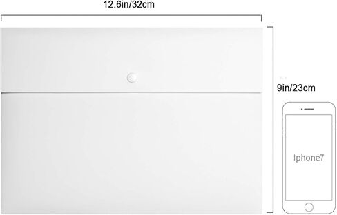 VANRA 5 Pieces A4 Envelopes Folders for Paperwork Plastic Wallets Document Organizer with Snap Button Closure A4 Letter Size (Black) in Saudi Arabia